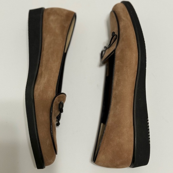 RARE Vintage Salvatore Ferragamo Boutique Tan Slip-On Loafers EUC - Picture 6 of 9